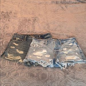 Abercrombie & Fitch Denim Shorts (LOT, a Size 4)